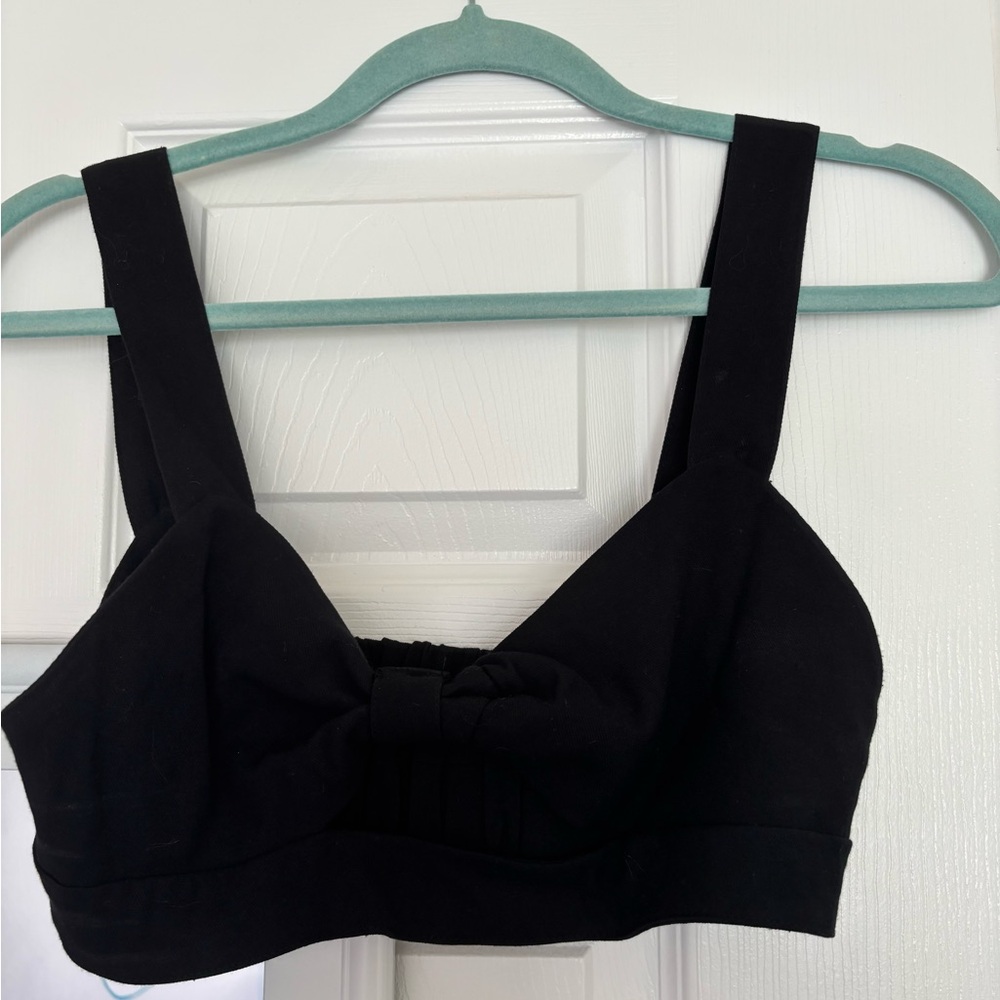 Zara peekaboo stretch bra /cropped top - Size M